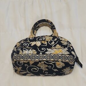 Vera Bradley Black and Gold Floral Travel Bag